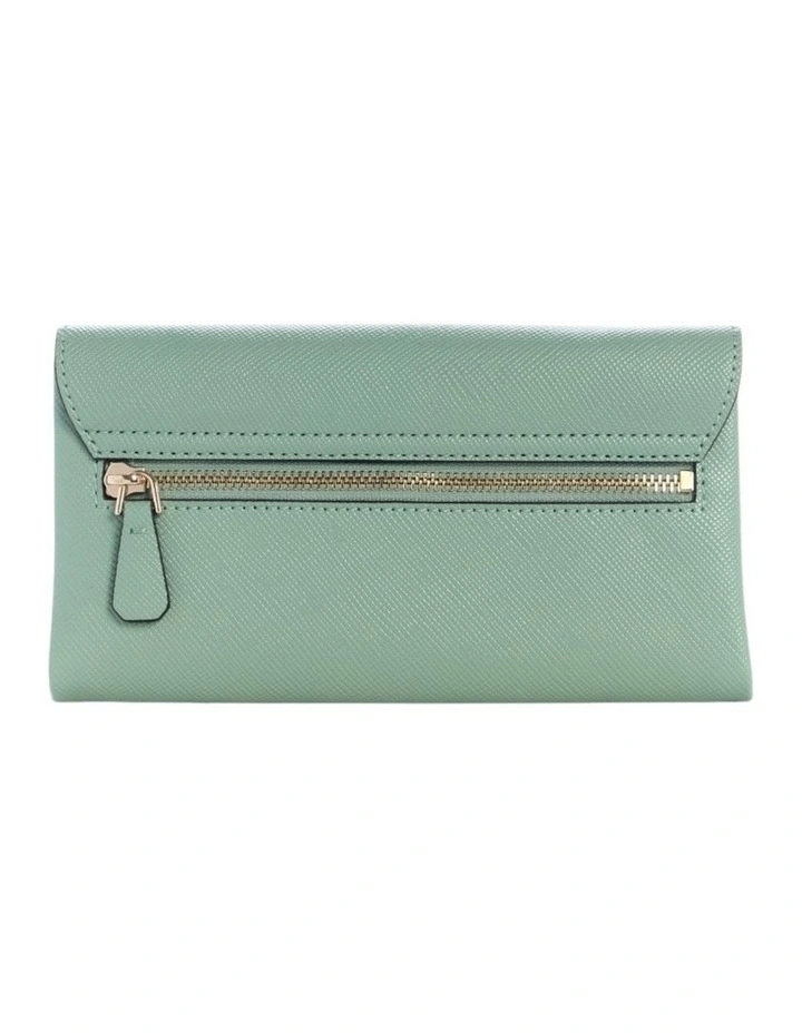 Noelle Crossbody Flap Organiser Bag in Green image 4