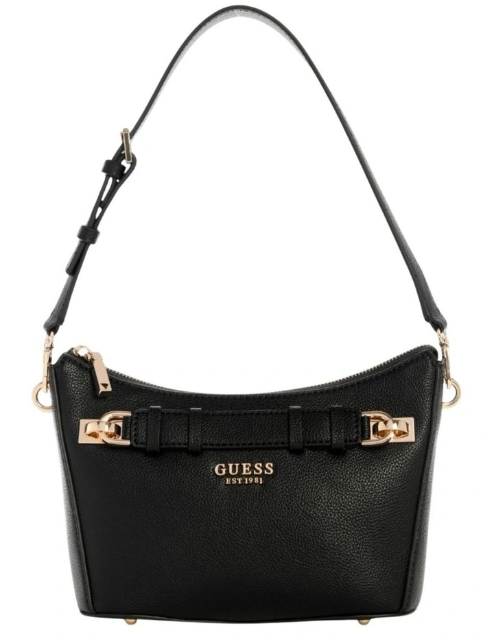 Gregoria Top Zip Shoulder Bag in Black image 1
