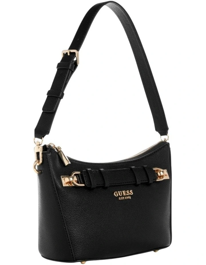 Gregoria Top Zip Shoulder Bag in Black image 2