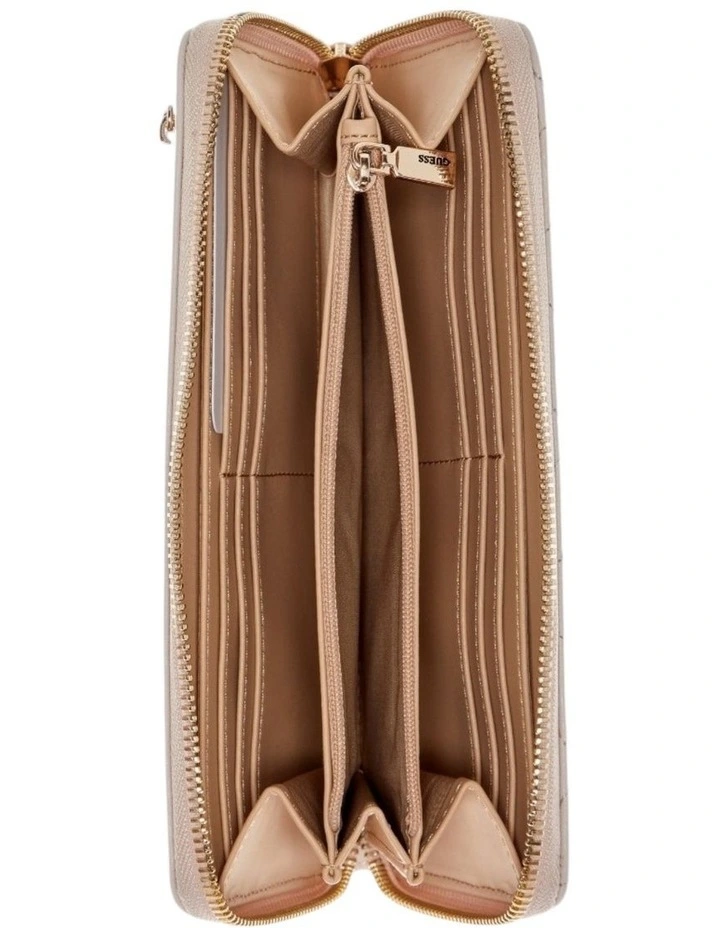 Laurel Large Zip Around Wallet in Latte Logo image 3