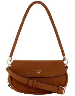 Danya Flap Shoulder Bag in Brown