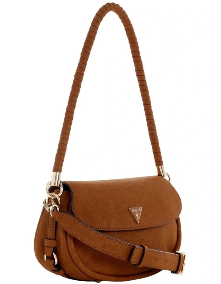 Danya Flap Shoulder Bag in Brown image 3