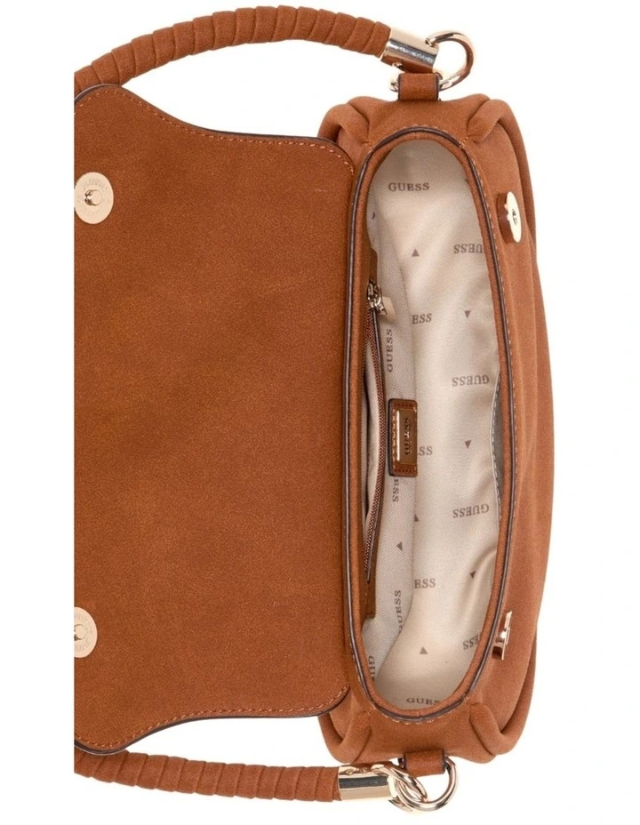 Danya Flap Shoulder Bag in Brown image 5