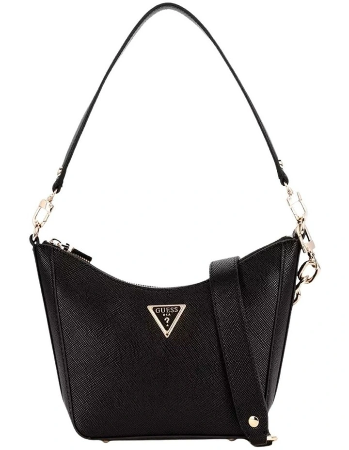 Eco Gloriana Top Zip Shoulder Bag in Black image 1