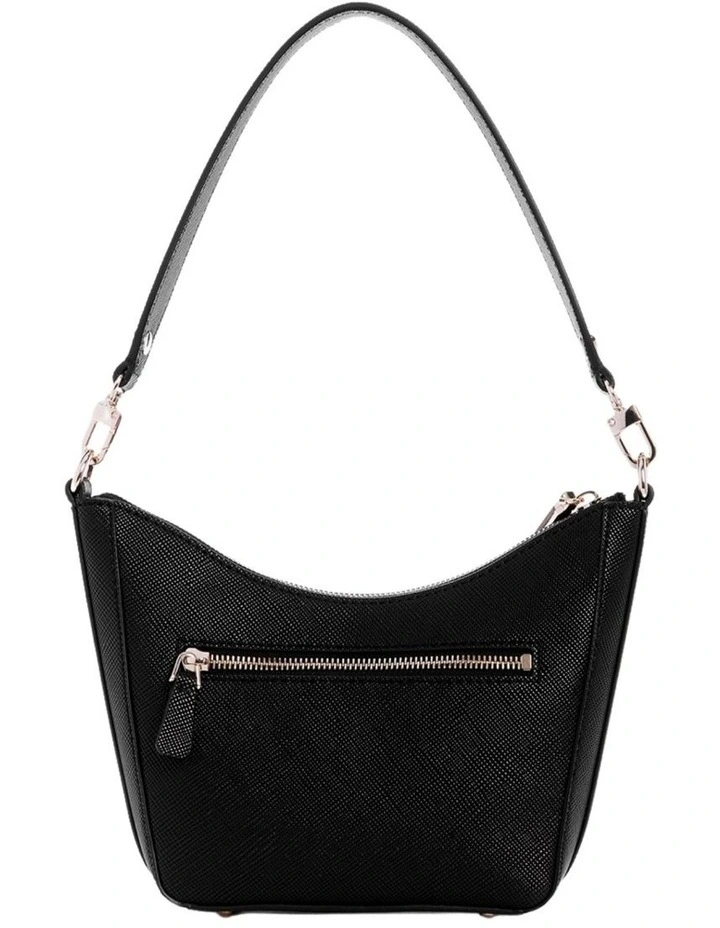 Eco Gloriana Top Zip Shoulder Bag in Black image 2