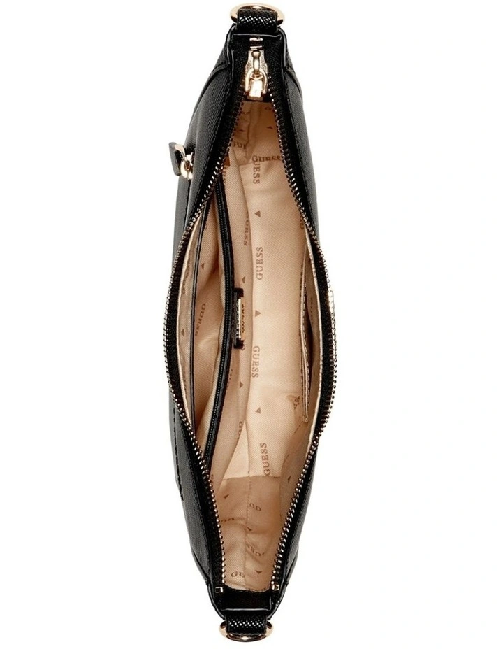Eco Gloriana Top Zip Shoulder Bag in Black image 3