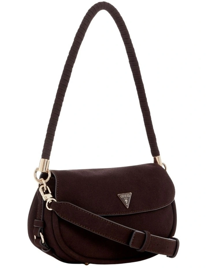 Danya Flap Shoulder Bag in Brown image 3