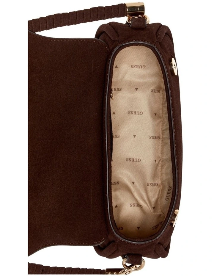 Danya Flap Shoulder Bag in Brown image 4