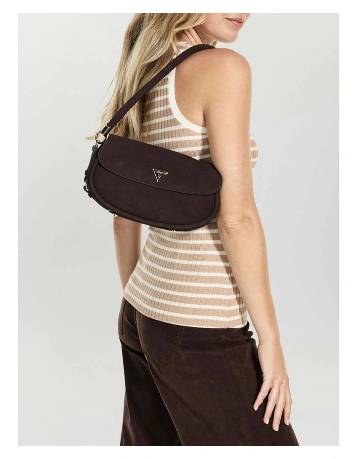 Danya Flap Shoulder Bag in Brown image 6