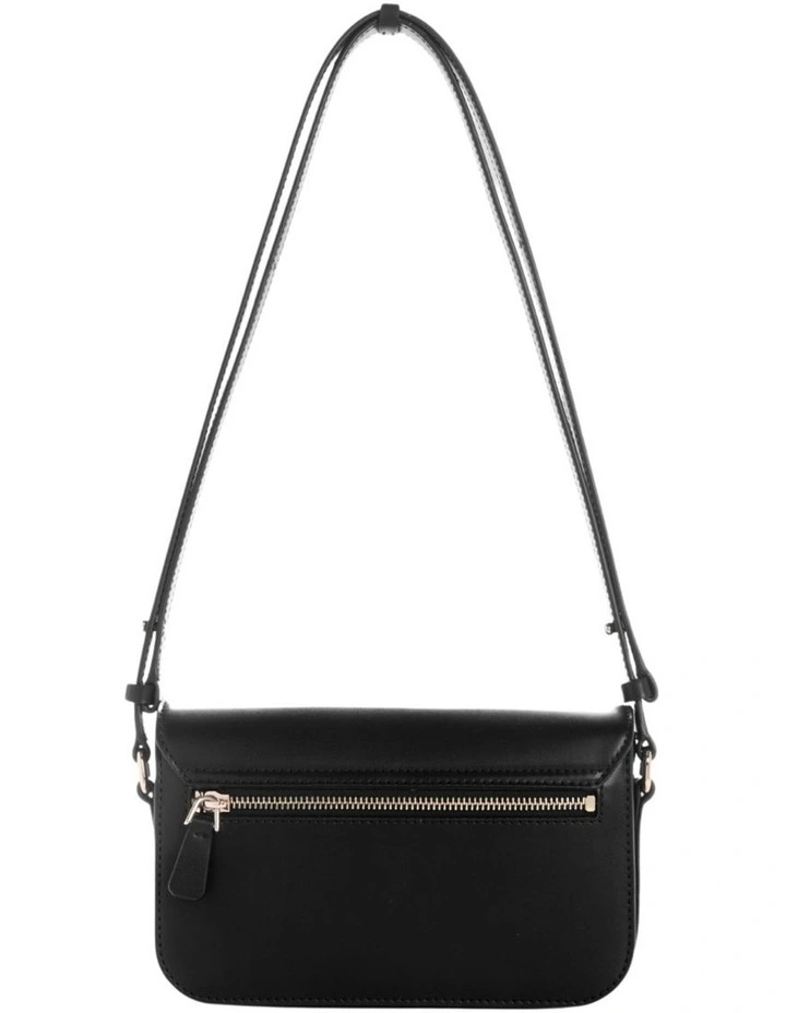 Janie Convertible Crossbody Flap Bag in Black image 5