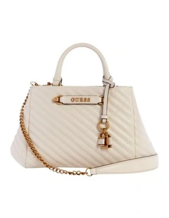 Sela Small Satchel Bag in Bone