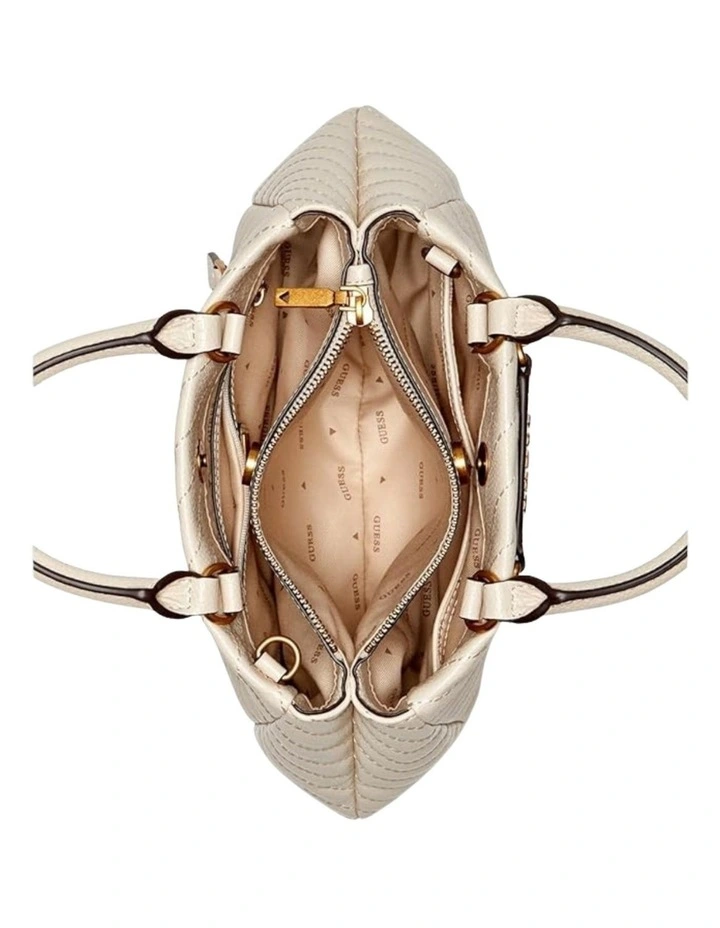 Sela Small Satchel Bag in Bone image 4