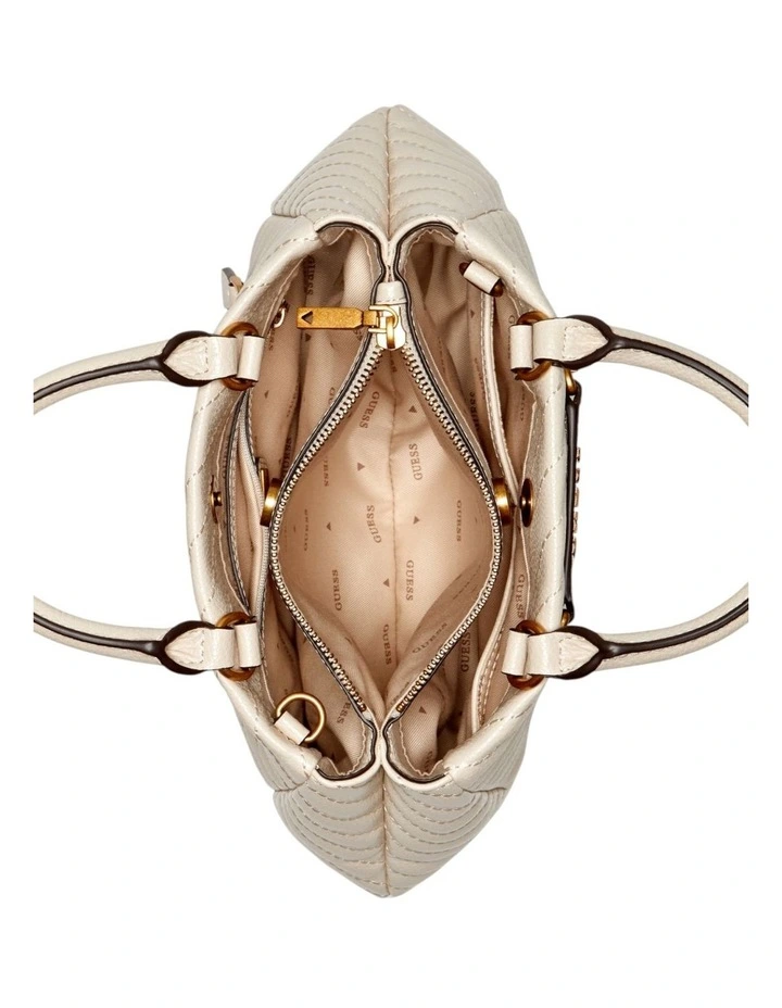 Sela Small Satchel Bag in Bone image 5