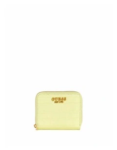 James Croco Small Wallet in Light Lime