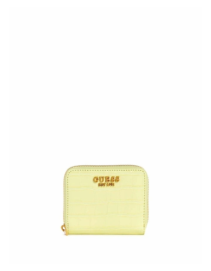 James Croco Small Wallet in Light Lime image 1