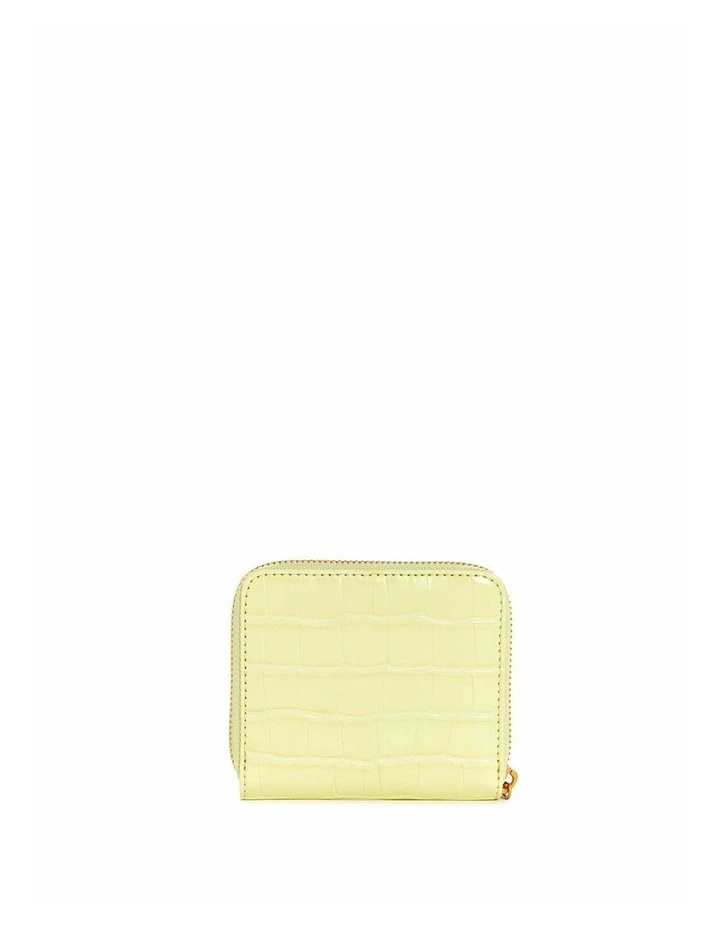 James Croco Small Wallet in Light Lime image 3