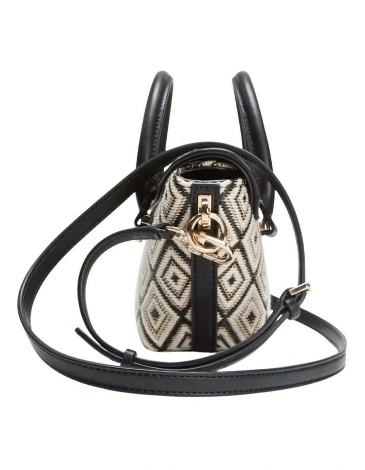 Sophia Mini Satchel Bag in Black image 3