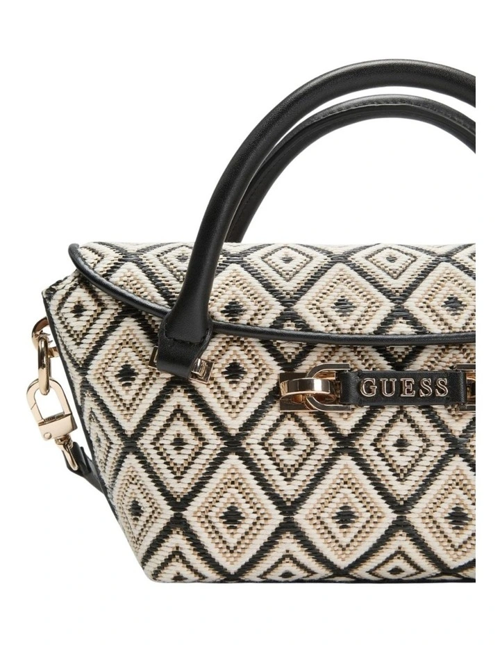 Sophia Mini Satchel Bag in Black image 5