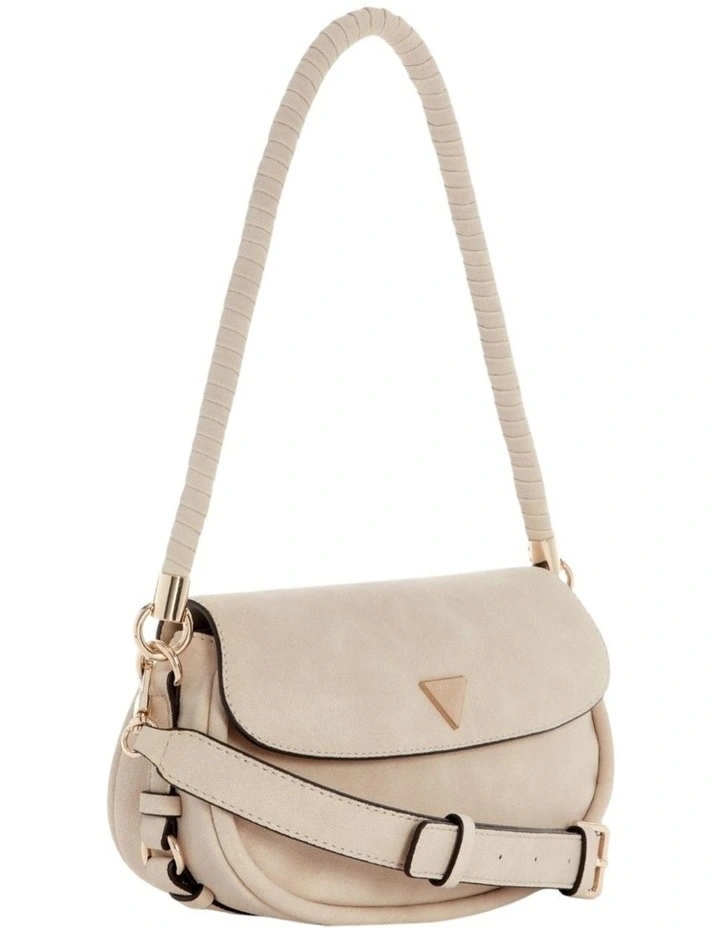 Danya Flap Shoulder Bag in Beige image 3