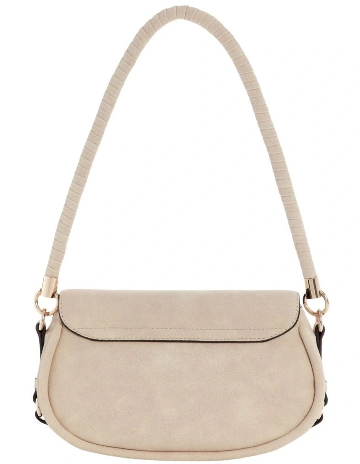 Danya Flap Shoulder Bag in Beige image 4