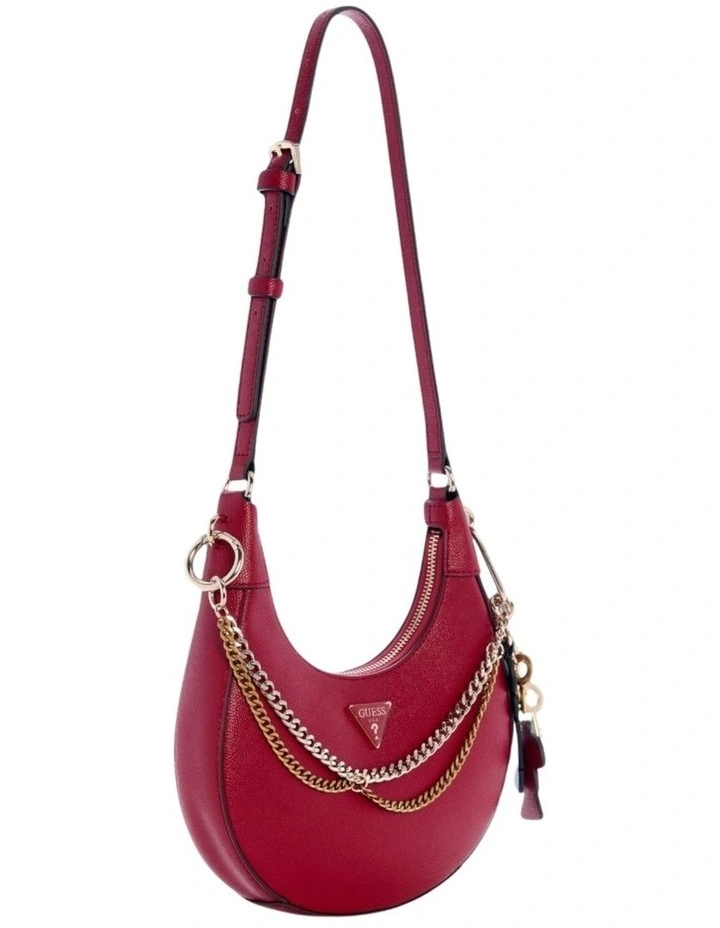 Davina Shoulder Bag in Red image 2