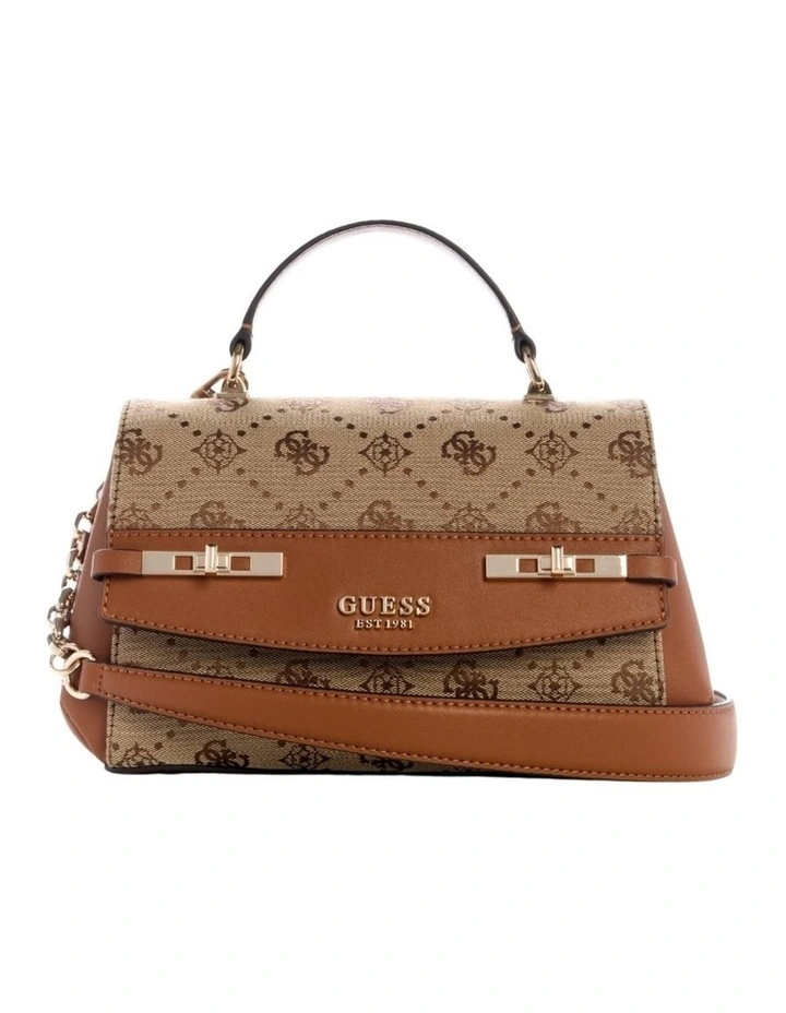 Melinda Mini Crossbody Flap Bag in Latte Logo image 1