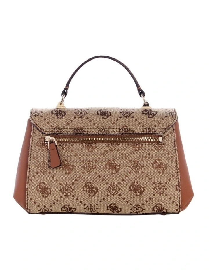 Melinda Mini Crossbody Flap Bag in Latte Logo image 4