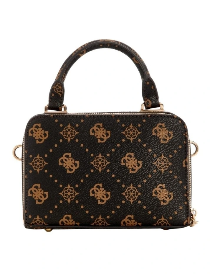 Silia Mini Satchel Bag in Espresso Logo image 3