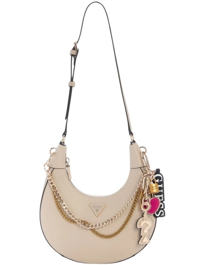 Davina Shoulder Bag in Beige image 1