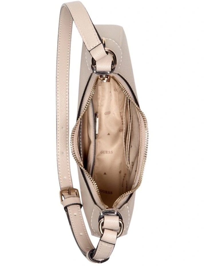 Davina Shoulder Bag in Beige image 4