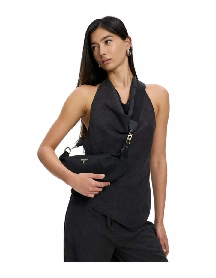 Eco Gemma Crossbody Bag in Black image 5
