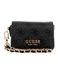 Laurel Micro Mini Wallet in Coal Logo