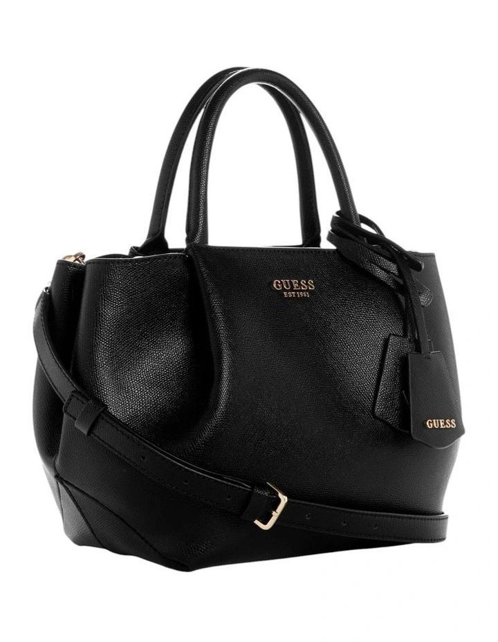 Amorette Satchel Bag in Black image 2