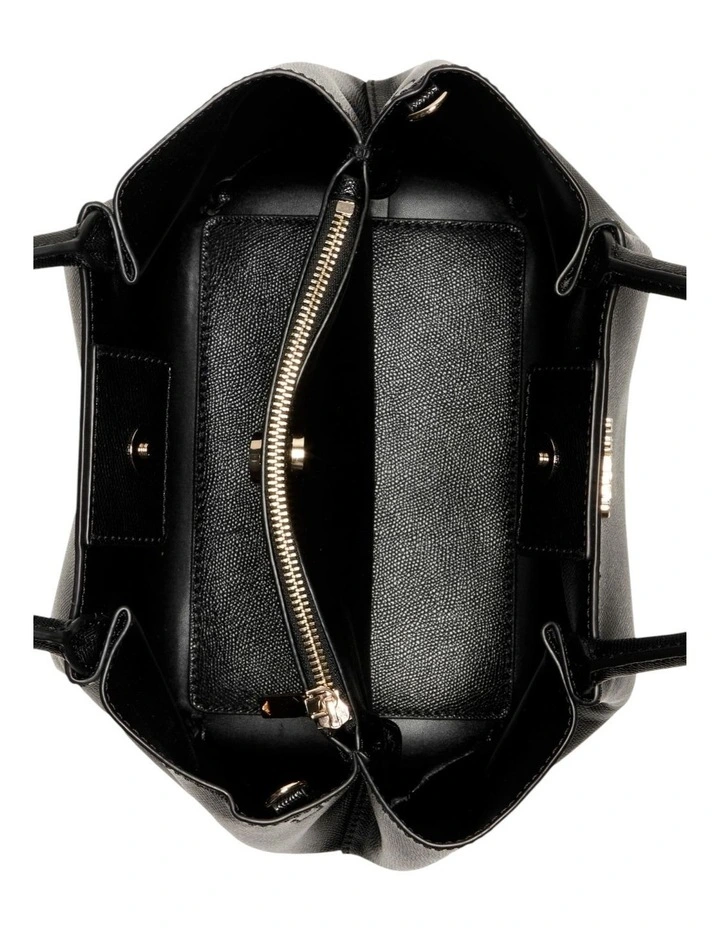 Amorette Satchel Bag in Black image 4