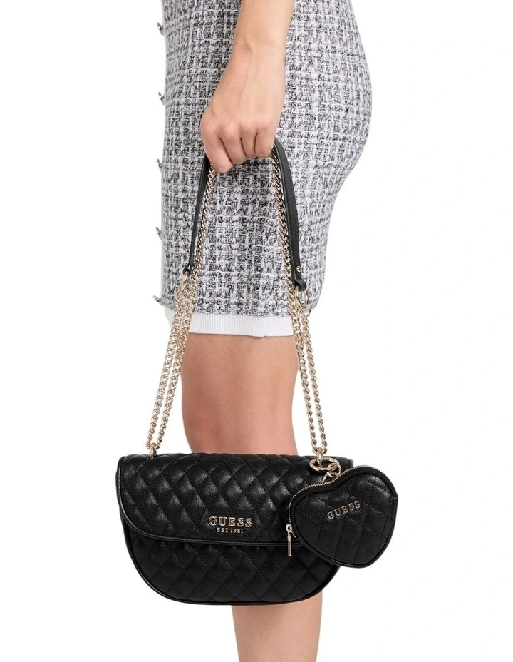 Atabey Convertible Crossbody Flap Bag in Black image 2