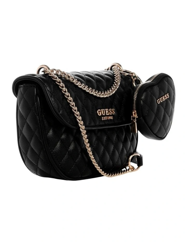 Atabey Convertible Crossbody Flap Bag in Black image 3