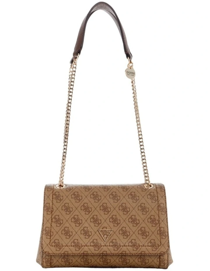Noelle Convertible Crossbody Flap Bag in Brown image 1