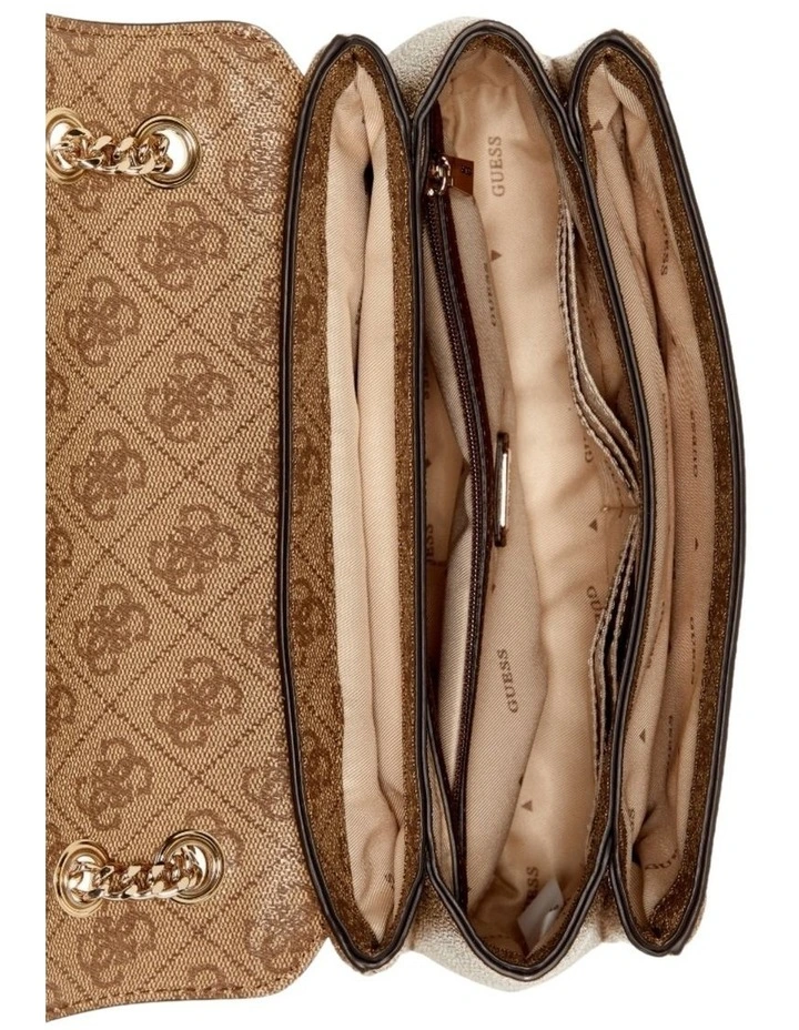 Noelle Convertible Crossbody Flap Bag in Brown image 4