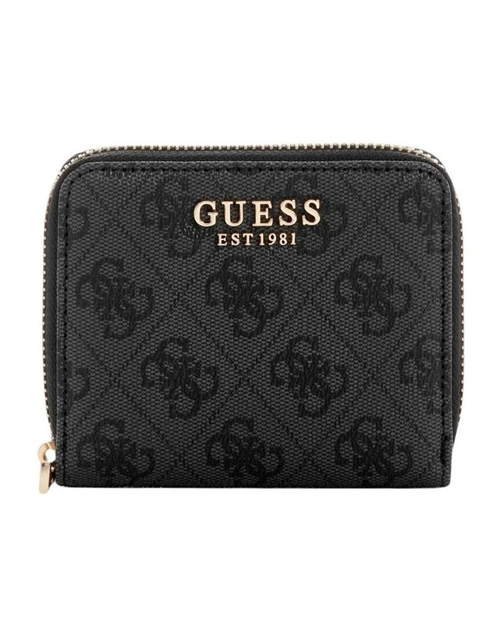Laurel Small Zip Around Wallet in Black image 1