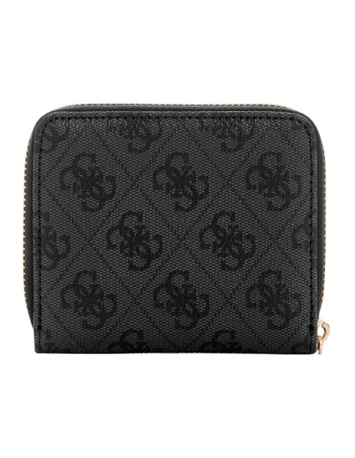 Laurel Small Zip Around Wallet in Black image 2