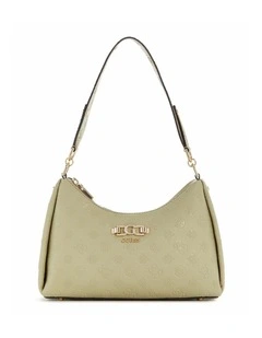 Anise Double Zip Shoulder Bag in Sage Logo