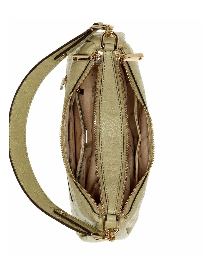 Anise Double Zip Shoulder Bag in Sage Logo image 3