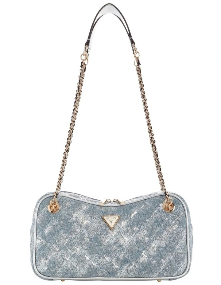 Giully II Shoulder Satchel Bag in Metallic Denim image 1