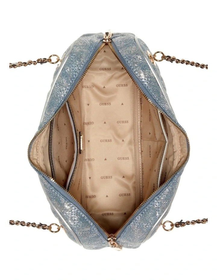 Giully II Shoulder Satchel Bag in Metallic Denim image 5