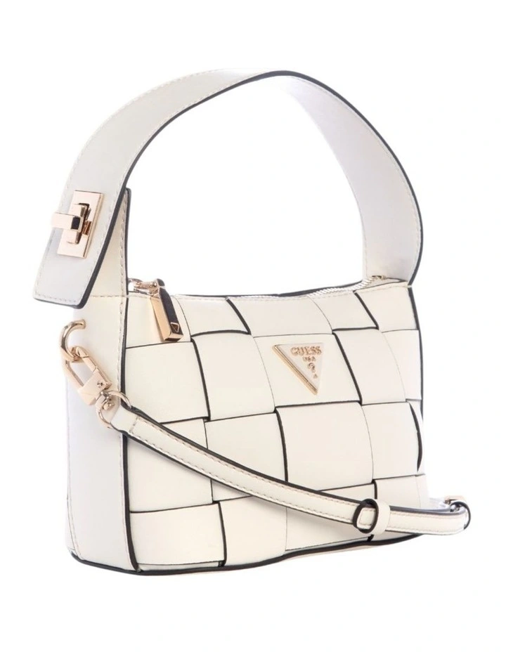 Maylee Mini Hobo Crossbody Bag in White image 3
