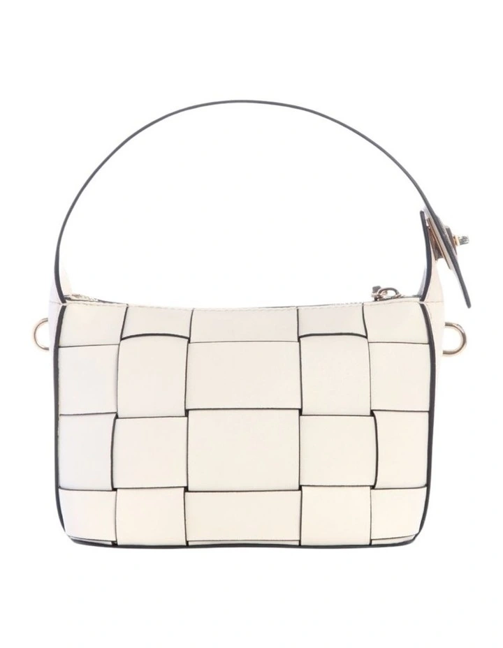 Maylee Mini Hobo Crossbody Bag in White image 4