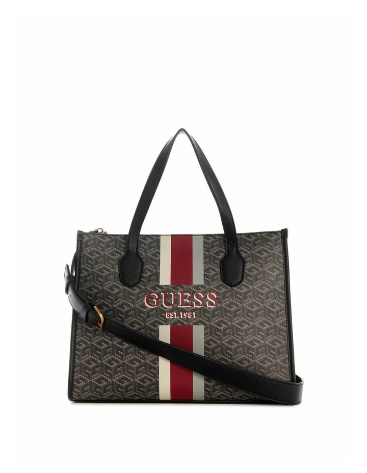 Silvana Small Tote Bag in Charcoal Logo image 1
