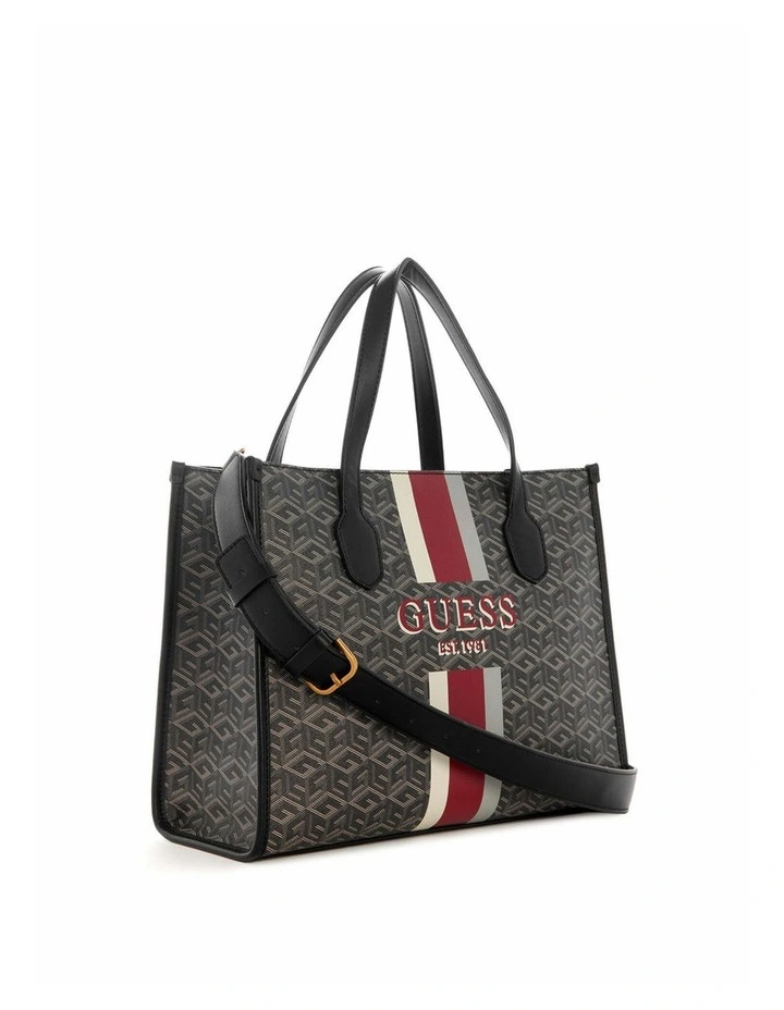 Silvana Small Tote Bag in Charcoal Logo image 2