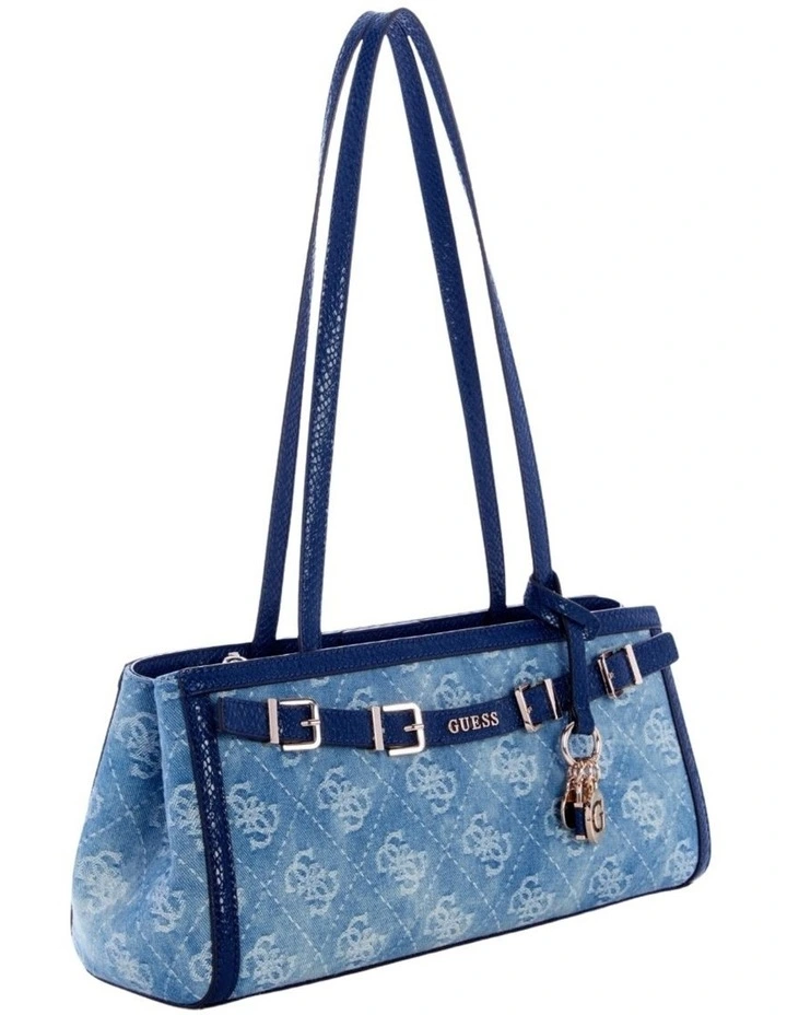 Dovie Shoulder Satchel Bag in Blue image 3