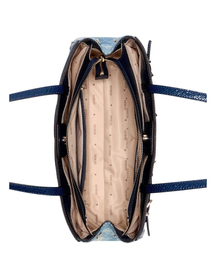 Dovie Shoulder Satchel Bag in Blue image 5